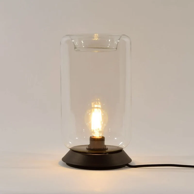s.luce Cruet E27 Design Tischleuchte Glas mit Schalter