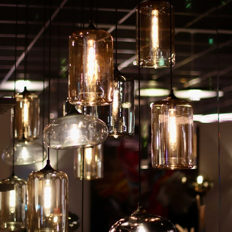s.luce Cruet Galerie-Pendelleuchte Glas 500cm