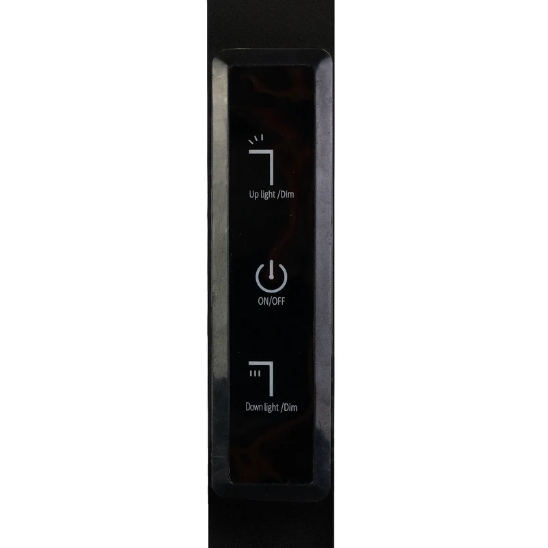 LED-Büro-Stehleuchte, Up/Down, UGR<16, CRI98, dimmbar, 45 W, 1940 x 40 x 1050 mm, 3500 lm, schwarz