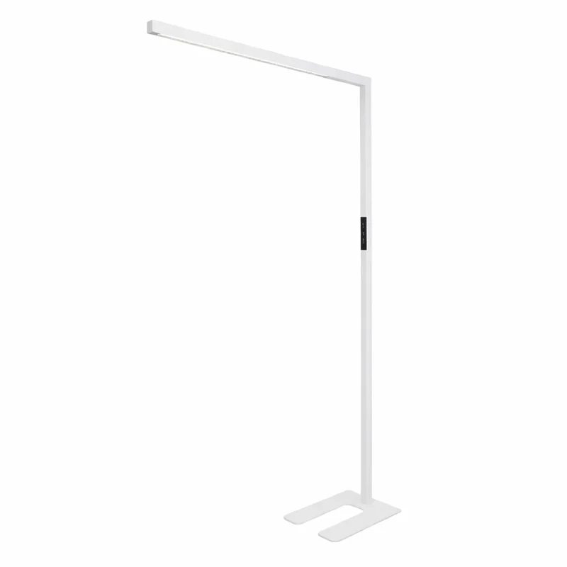 LED-Büro-Stehleuchte, Up/Down, UGR<16, CRI98, dimmbar, 45 W, 1940 x 40 x 1050 mm, 3500 lm, weiß
