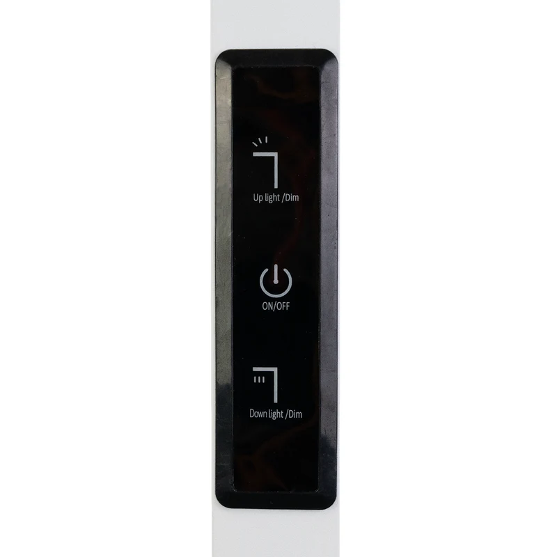 LED-Büro-Stehleuchte, Up/Down, UGR<16, CRI98, dimmbar, 45 W, 1940 x 40 x 1050 mm, 3500 lm, weiß