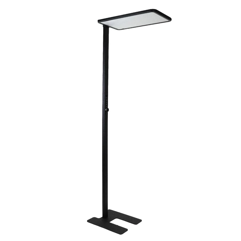 LED Büro-Stehleuchte Up&Down mit Sensor, 150W, 11.000lm, 4000K, UGR 98, dimmbar, schwarz