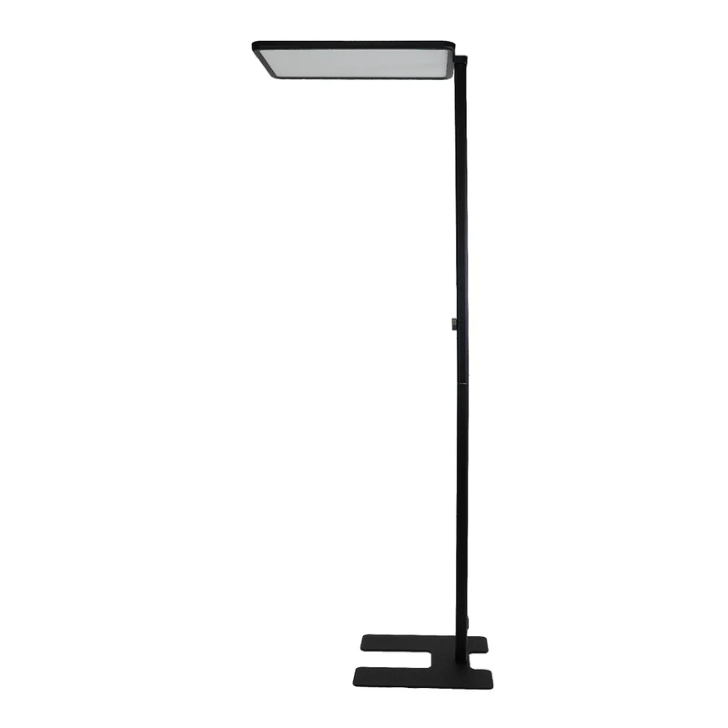 LED Büro-Stehleuchte Up&Down mit Sensor, 150W, 11.000lm, 4000K, UGR 98, dimmbar, schwarz