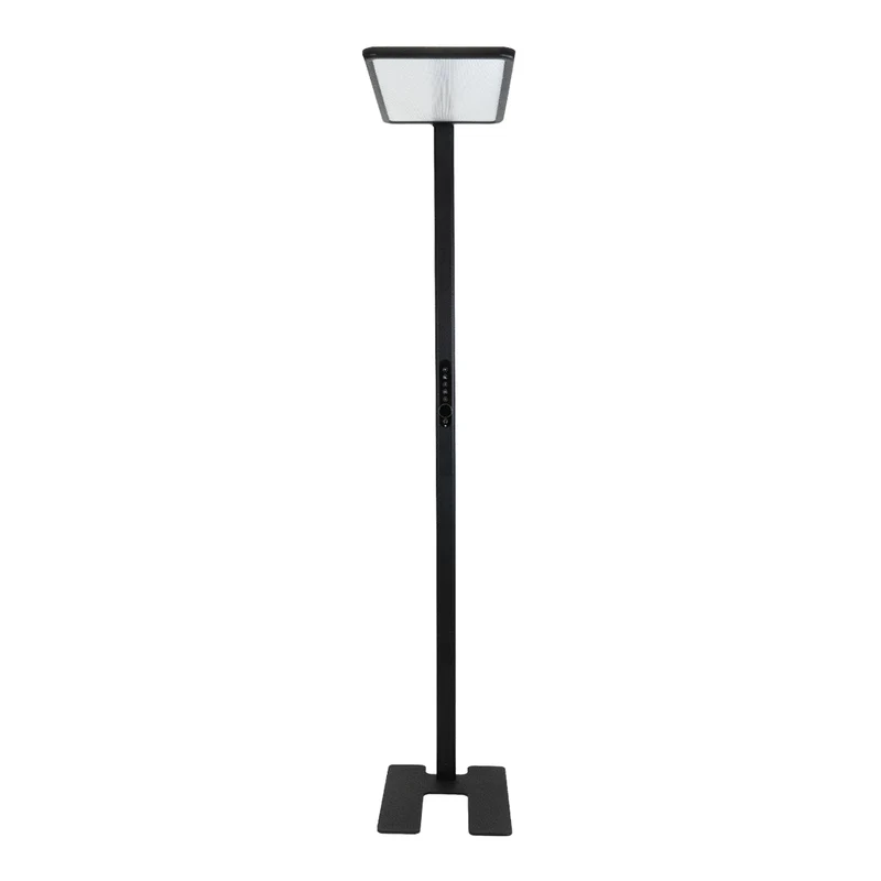 LED Büro-Stehleuchte Up&Down mit Sensor, 150W, 11.000lm, 4000K, UGR 98, dimmbar, schwarz