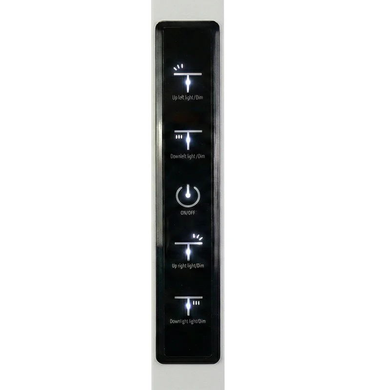 LED-Büro-Stehleuchte, Up/Down, UGR<16, CRI98, dimmbar, 90 W, 1940 x 40 x 2040 mm, 5000 lm, weiß