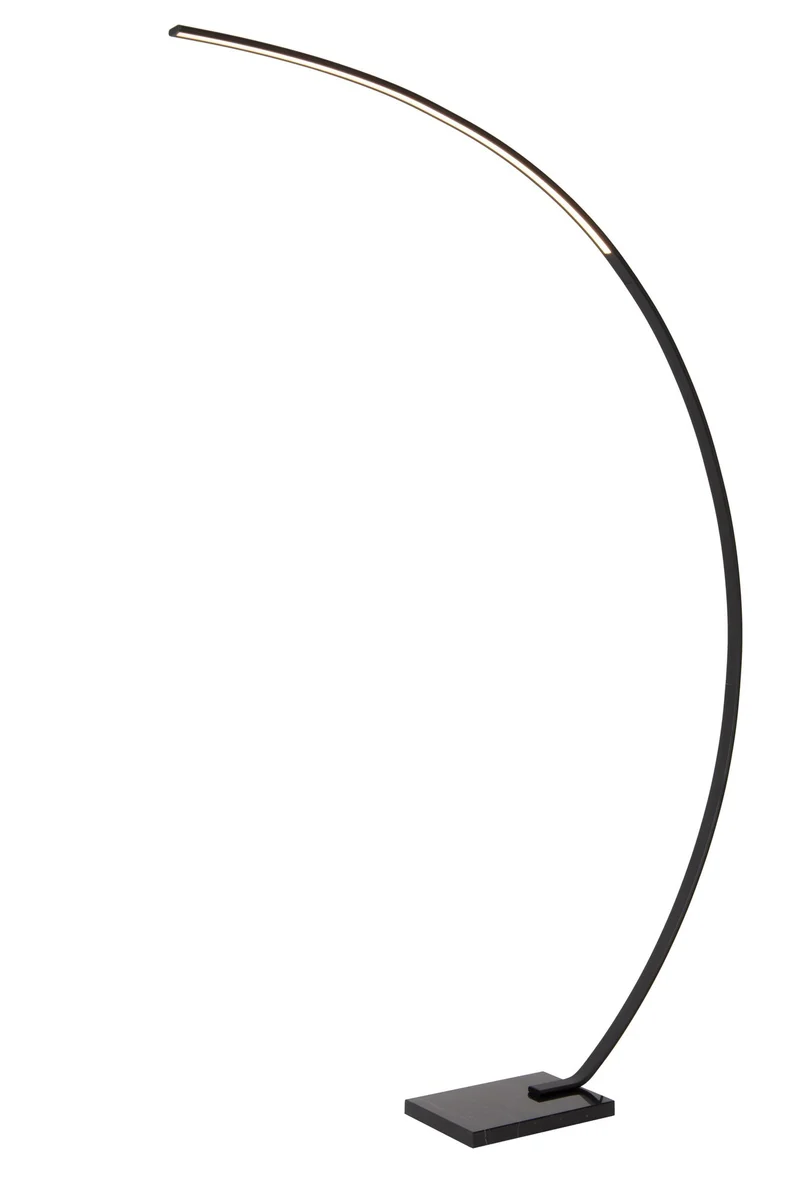 LED-Bogenlampe Curve dimmbar mit Marmorsockel 192cm