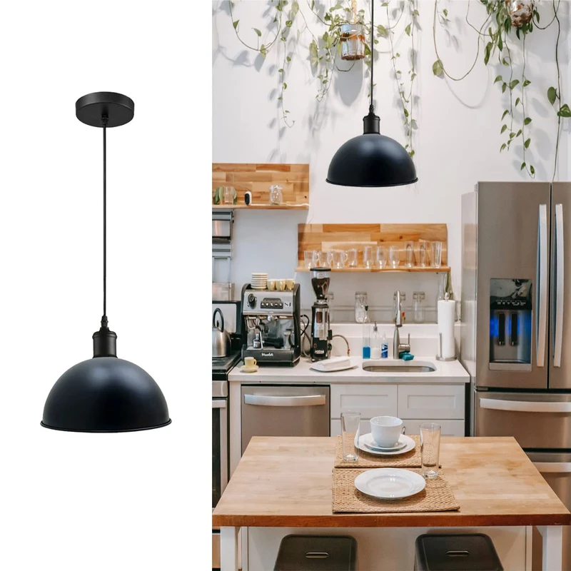 Retro Halbkugel Pendelleuchte Höhenverstellbar E27 | Ø 40cm ~ 3337
