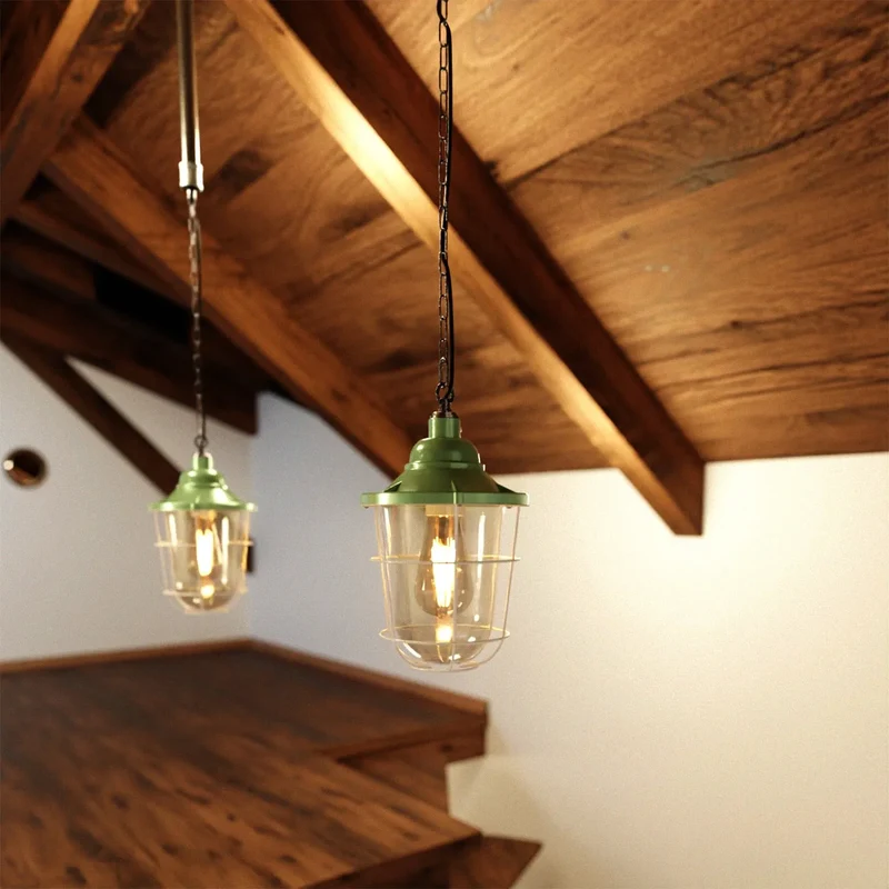 Vintage Hängelampe E27 Käfigschirm | Industrieller Stil ~3402