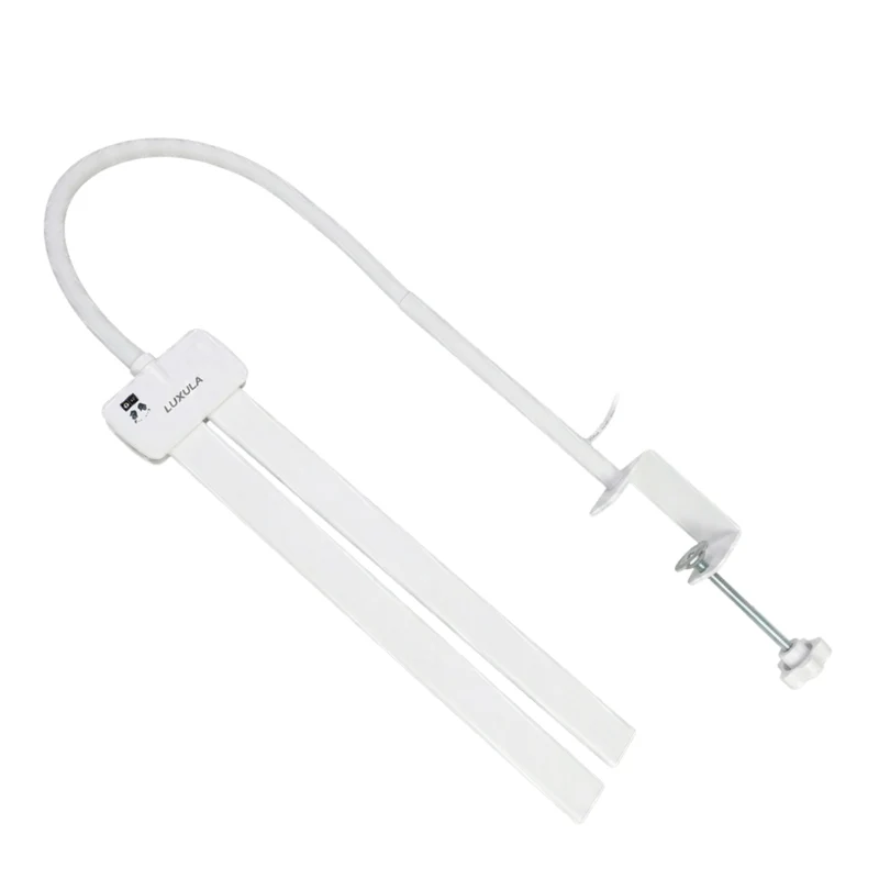 LED-Schreibtischlampe, Doppelkopf, in Weiß, dimmbar, 5 Farbtemperaturstufen, 18 W, 1100 lm, klemm- und voll verstellbare Monitor-/Tischlampe mit kotaktlosem Ein-/Ausschaltssensor