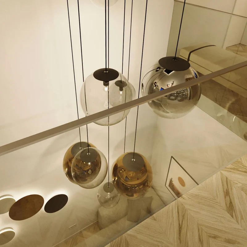 s.luce Orb XL Galerieleuchte 8-flammig mit Modular Baldachin