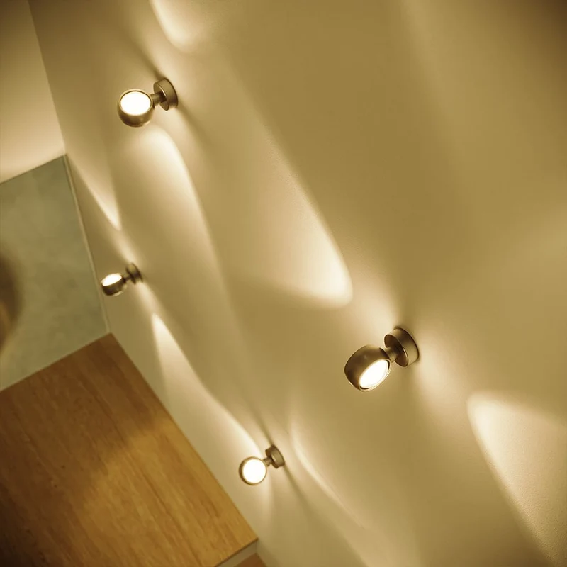 s.luce Beam Wandleuchte Up & Down mit Glaslinsen