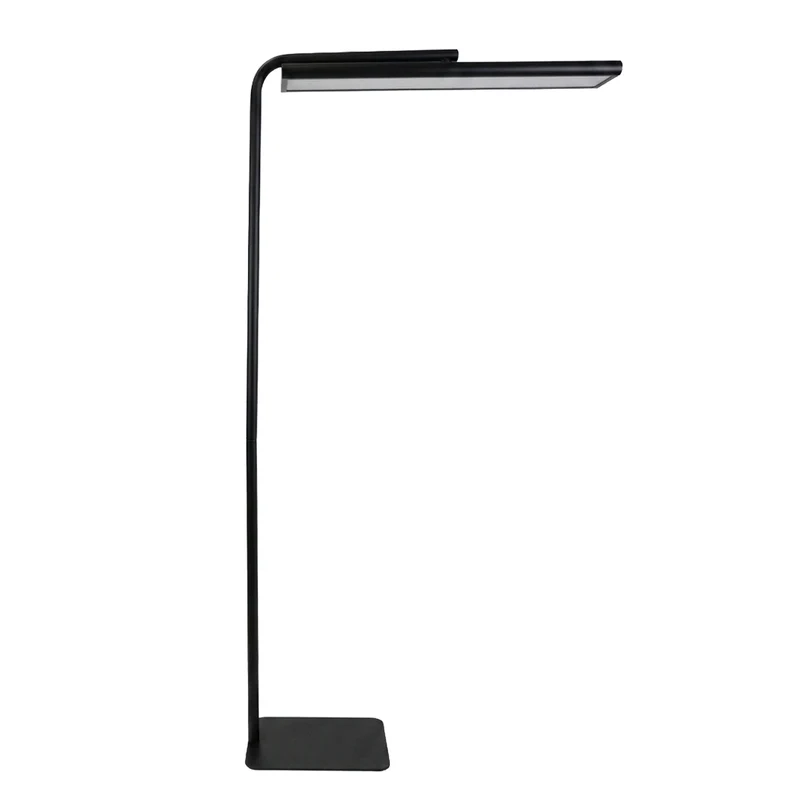 LED-Büro-Stehleuchte, Up/Down, UGR<16, CRI98, dimmbar, 60 W, 1700 x 840 x 250 mm, 3500 lm, schwarz