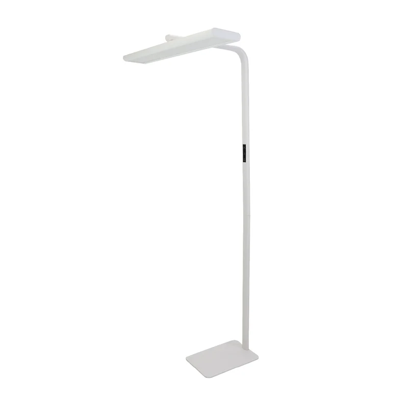 LED-Büro-Stehleuchte, Up/Down, UGR<16, CRI98, dimmbar, 60 W, 1887 x 840 x 370 mm, 3500 lm, weiß