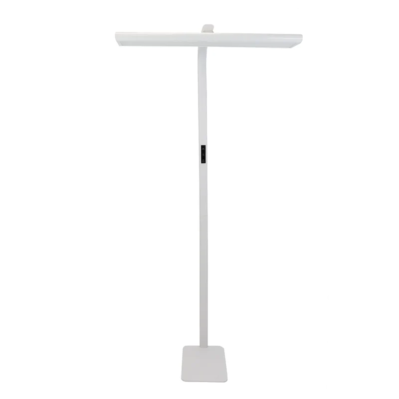 LED-Büro-Stehleuchte, Up/Down, UGR<16, CRI98, dimmbar, 60 W, 1887 x 840 x 370 mm, 3500 lm, weiß