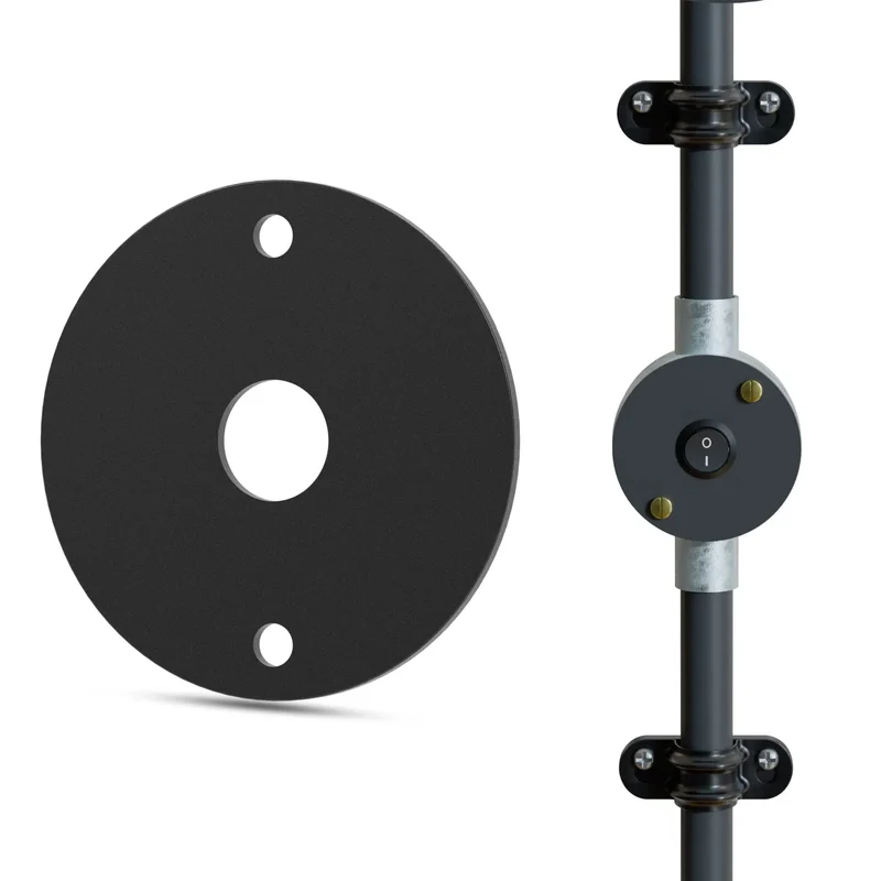 Leerrohrdeckel 14 mm Mittelloch Schalterverschraubung Abdeckungen für Klemmenkästen ~3235