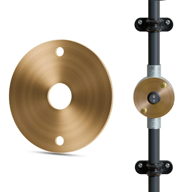 Leerrohrdeckel 14 mm Mittelloch Schalterverschraubung Abdeckungen für Klemmenkästen ~3235
