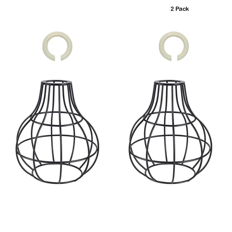 Lampenschirme Vintage DrahtKäfig Schirm Pendelleuchten Retro Deckenlampenschirm~3357