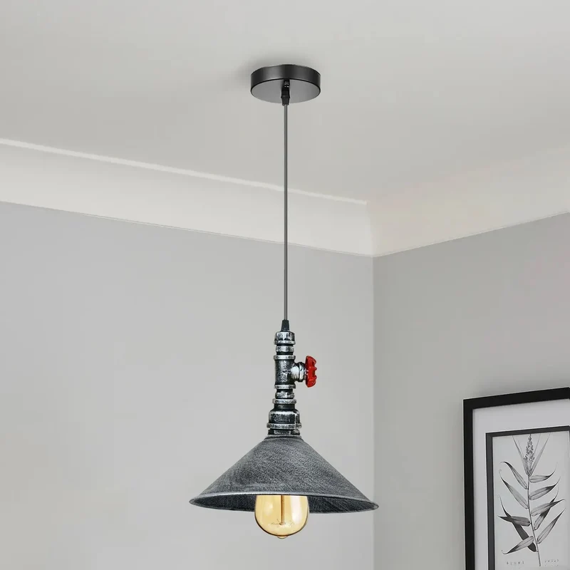 All Seasons Life Wasserrohr Lampe Industrial Pendelleuchte | Metallrohr Deckenlampe ~ 3349