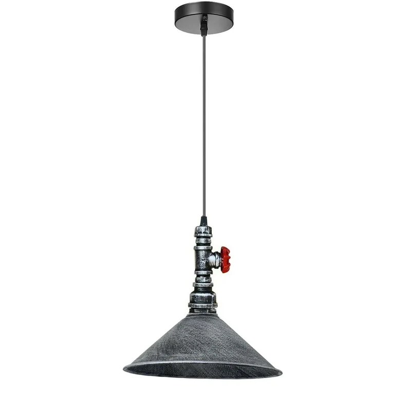 All Seasons Life Wasserrohr Lampe Industrial Pendelleuchte | Metallrohr Deckenlampe ~ 3349