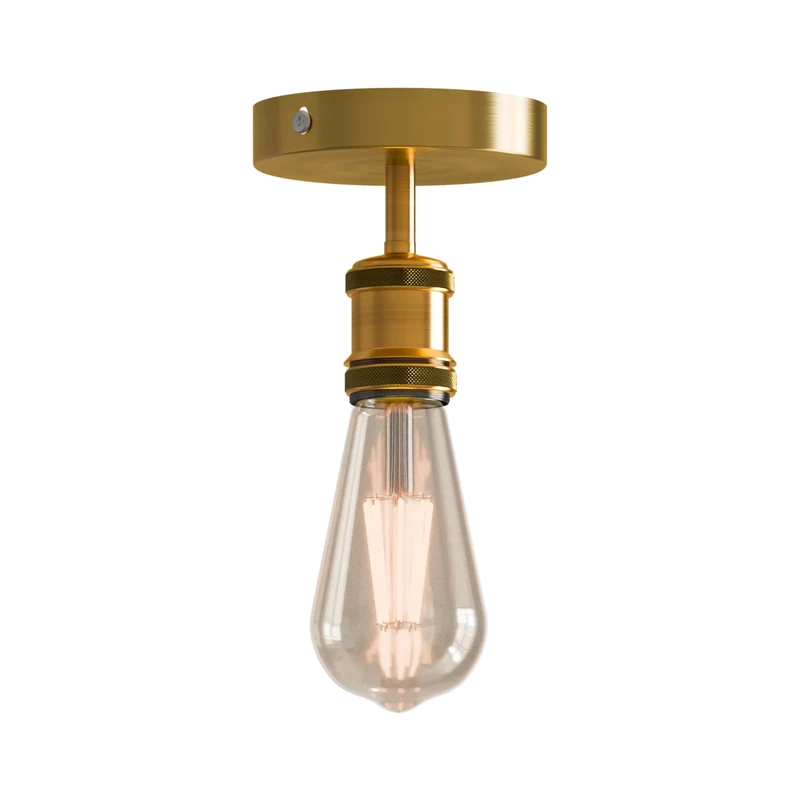 LEDSone Vintage Deckenleuchte | E27 Fassung Deckenlampe zur Direktmontage ~ 3348
