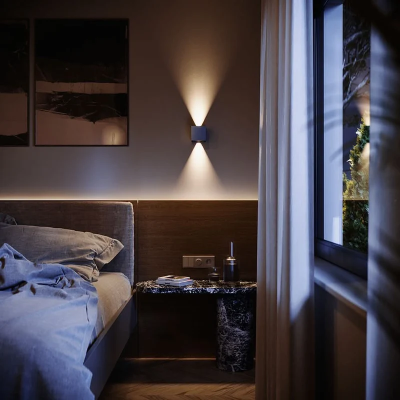 s.luce Ixa LED Wandlampe verstellbare Winkel Innen & Außen IP44