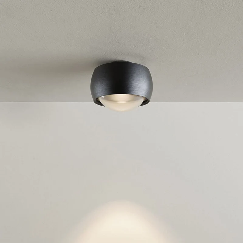 s.luce Beam LED Deckenleuchte mit Linse Aufbauspot Ø 8cm