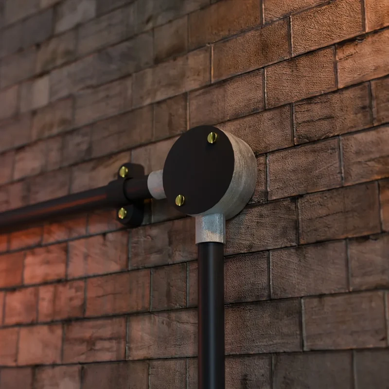 Leuchtkasten Armatur Verzinkter Stahl Klemmenkasten für Lampe ~3226