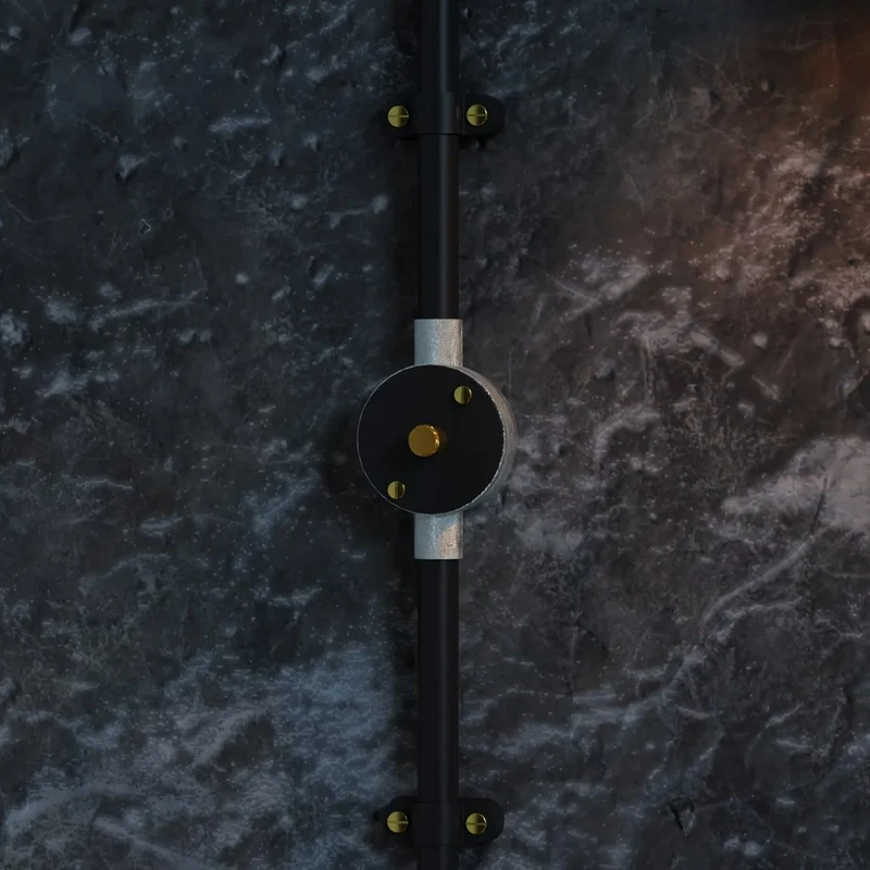 Leuchtkasten Armatur Verzinkter Stahl Klemmenkasten für Lampe ~3226