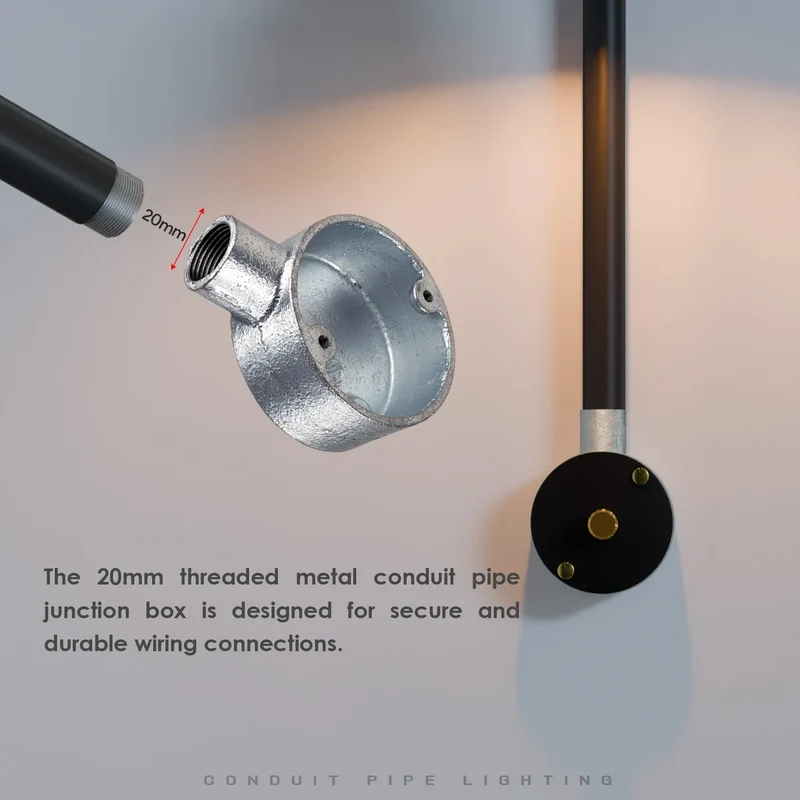 Leuchtkasten Armatur Verzinkter Stahl Klemmenkasten für Lampe ~3226