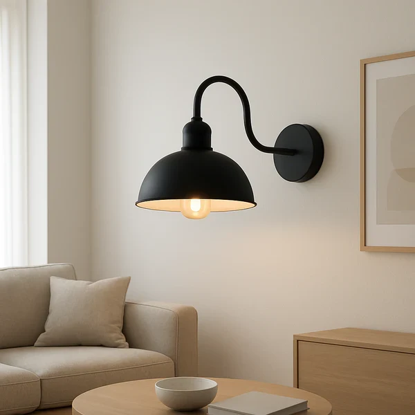 Vintage Farmhouse Wandleuchte – Industrie Barn Light Innen | Ø21 cm | E27 ~3313