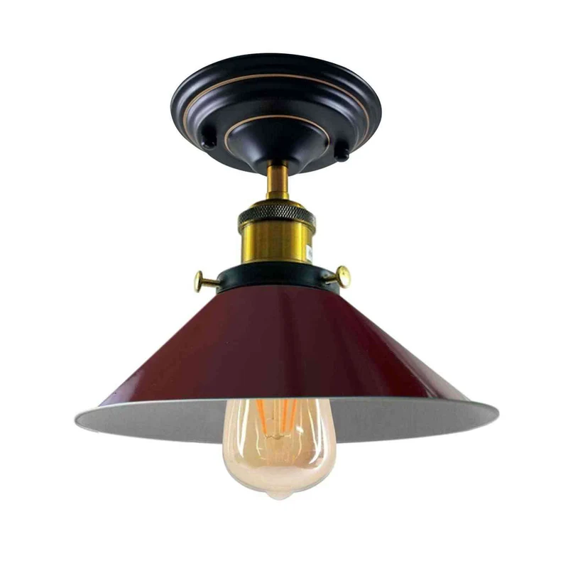 Deckenleuchte Gold Matt – Vintage Industrie Deckenlampe | E27 ~3311