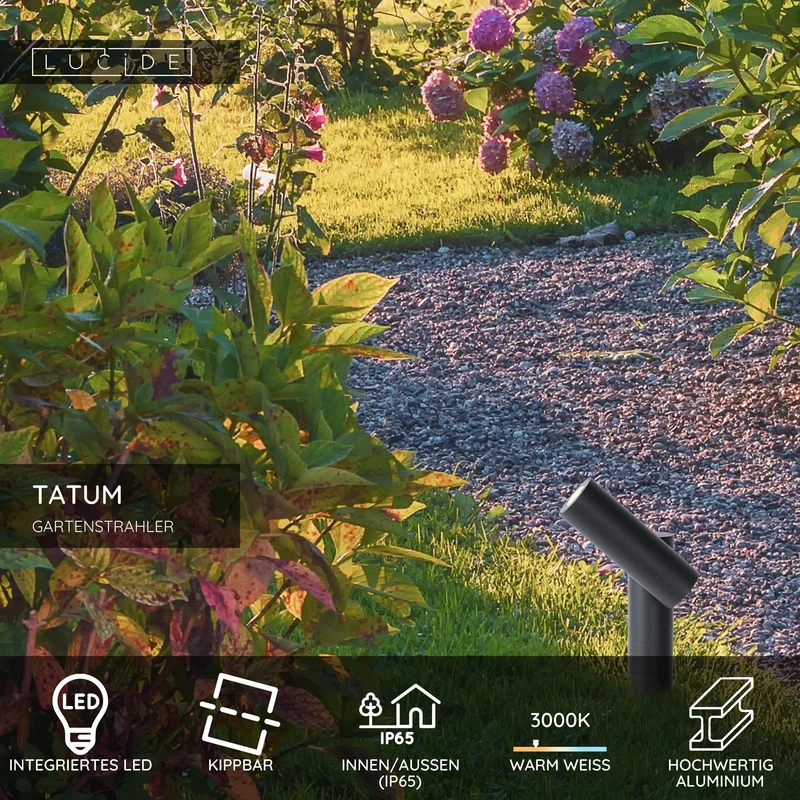 LED-Erdspießstrahler Tatum schwenkbar IP65