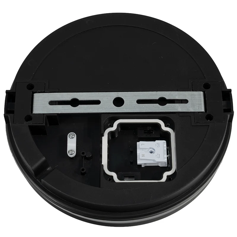 Moderne LED-Deckenlampe, schwarz/weiß, rund, 30 W, 3000 lm, Lichtfarbe einstellbar, Ø30 cm, IP65-wassergeschützt, Schnellverbinder, Innen- und Außenlampe