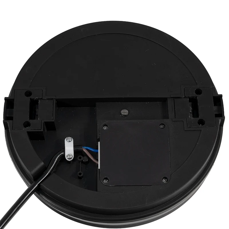 Moderne LED-Deckenlampe, schwarz/weiß, rund, 20 W, 2000 lm, Lichtfarbe einstellbar, Ø20 cm, IP65-wassergeschützt, Schnellverbinder, Innen- und Außenlampe
