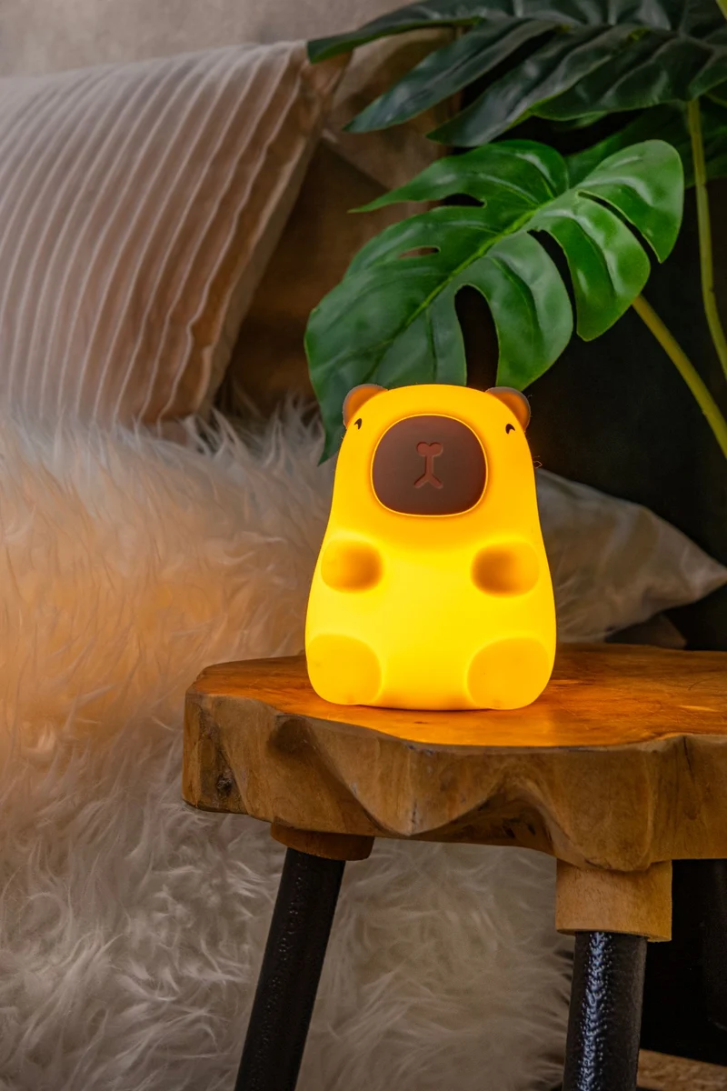 LED-Nachtlampe Pincha Capybara wiederaufladbar RGB dimmbar