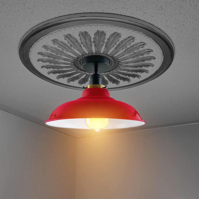 Ledsone Vintage Deckenleuchte wohnzimmer | Ø 32 cm ~ 3286