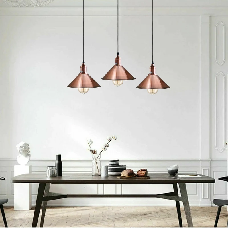 3 Kopf Vintage Industrielle Esszimmer Pendelleuchte~3285