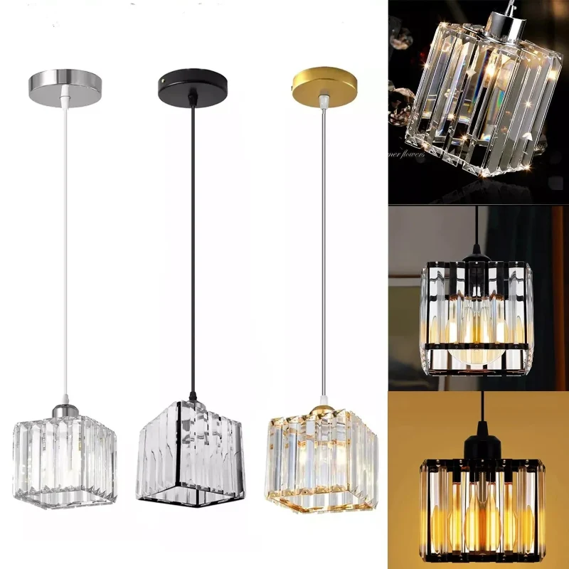 All Seasons Life Moderne Kristall-Pendelleuchte E27 | K9 Glas ~3217