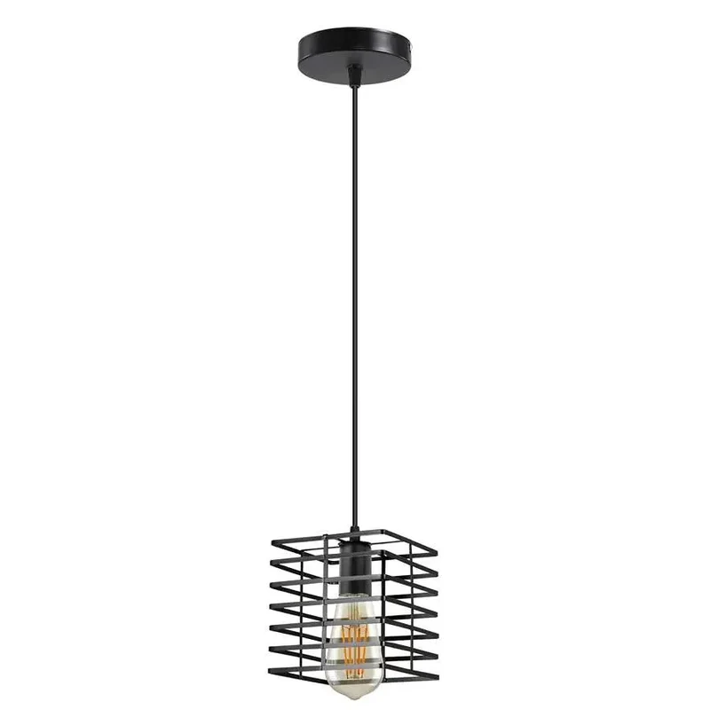 Moderne Pendelleuchten Quadrat Drahtkäfig~3216