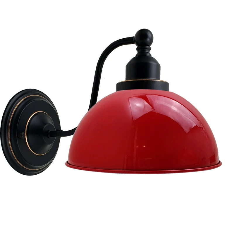 Retro-Kuppel-Wandleuchte, Industrie-Wandleuchte aus Metall ~3211