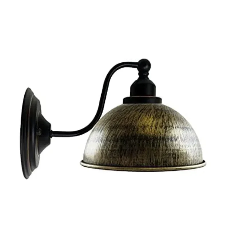 LEDSone Industrielle Wandleuchte Vintage Eisen Lampenschirm Wandlampe ~3298