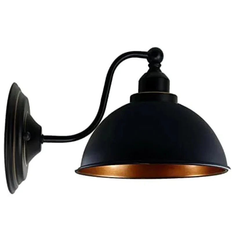 LEDSone Industrielle Wandleuchte Vintage Eisen Lampenschirm Wandlampe ~3298