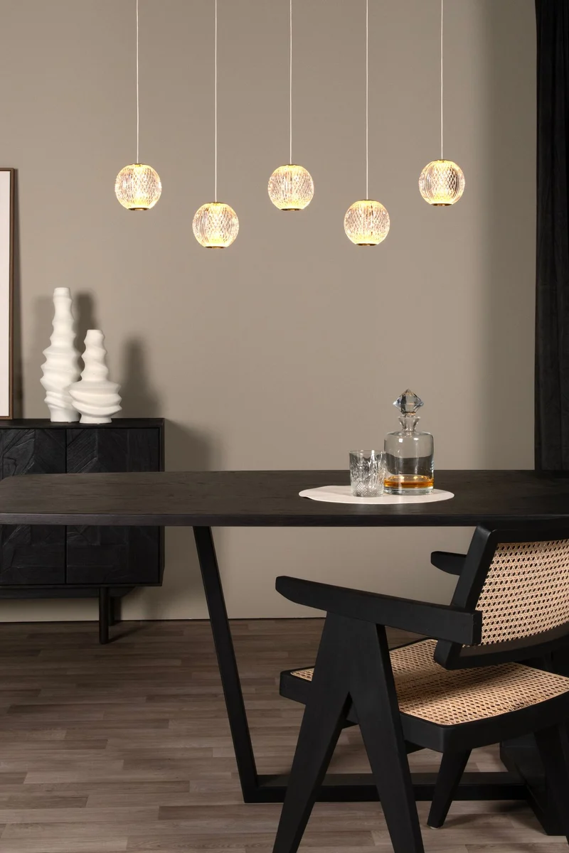 LED-Hängelampe Cintra 5-flammig dimmbar rechteckig