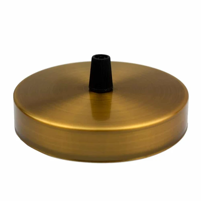Gelbe Messing Licht Vintage Anhänger Decke Rose~1038