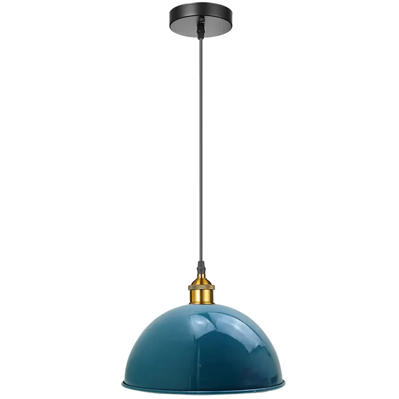 Zeitlose Eleganz, klassische, moderne Vintage-Hängelampen in Cyanblau~3179