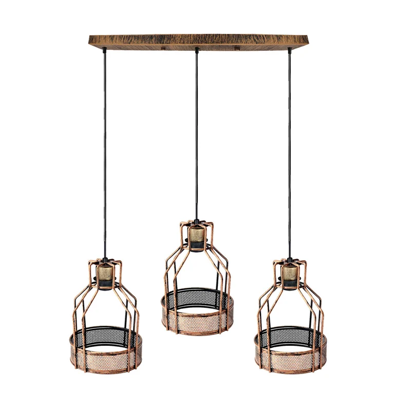 Industrielle Loft-Käfig-Pendelleuchte – Retro- und modernes Design~3176