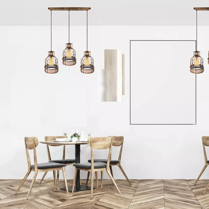 Industrielle Loft-Käfig-Pendelleuchte – Retro- und modernes Design~3176