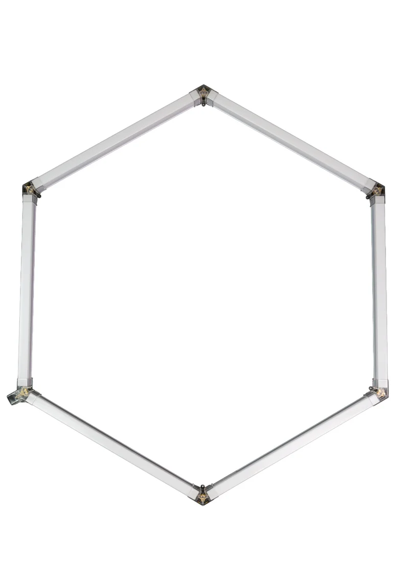 LED Deckenleuchte, HexaForm, 1er Set, 6500 K (kaltweiß), Hexagon Leuchte, 40 W Garagenlampe, Salon Beleuchtung