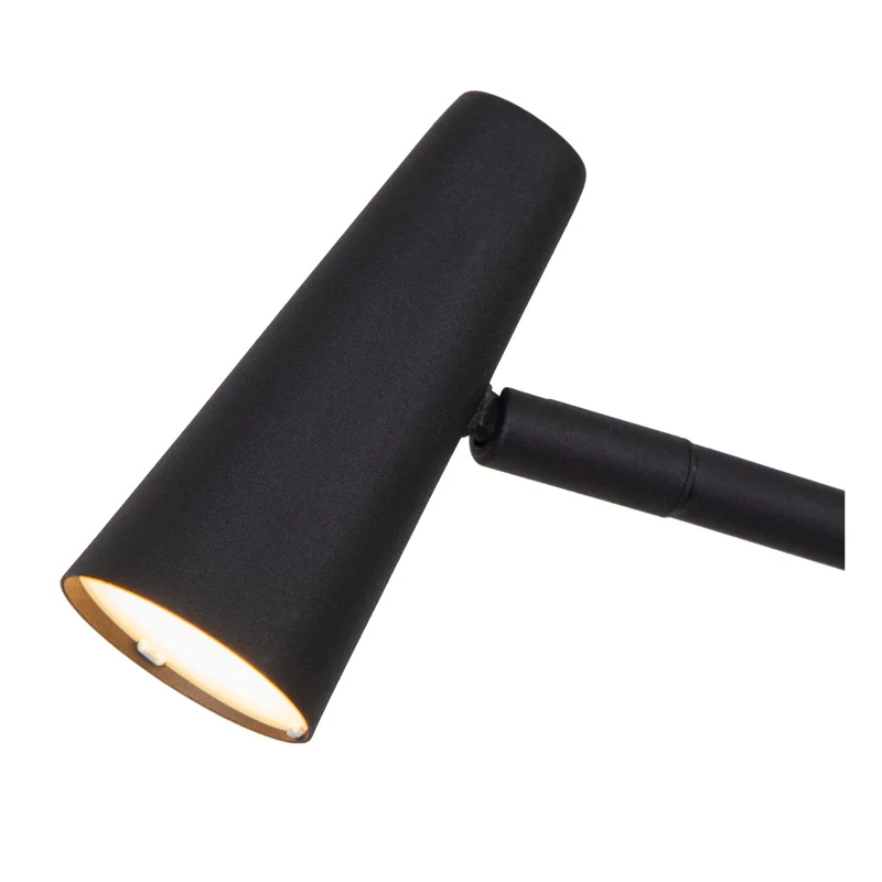 LED-Stehleuchte Stirling mit Akku und Touchdimmer Schwarz 137,5cm