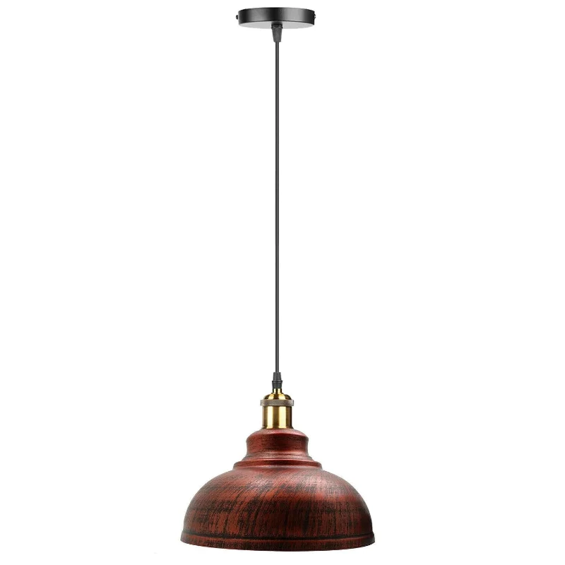 Farbige Industrie Pendelleuchte Ø29cm Retro Hängelampe ~3276